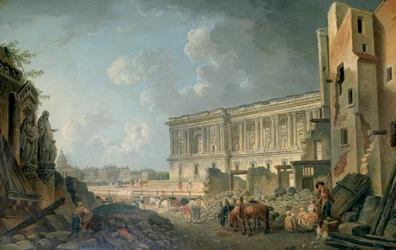 Vue du Louvre, vers 1743-1807
