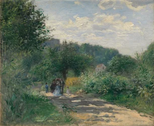 Une route à Louveciennes, vers 1870