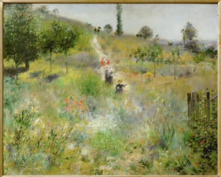Chemin montant dans les hautes herbes (oil on canvas)