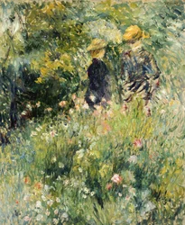 Conversation dans une roseraie, 1876