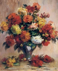 Dahlias, par Pierre-Auguste Renoir
