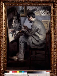 Frédéric Bazille (1841-1870) : portrait par Pierre Auguste Renoir (1841-1919)