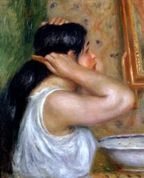 Jeune fille se coiffant, 1907-8