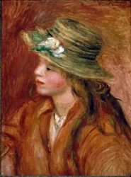 Fille au chapeau de paille