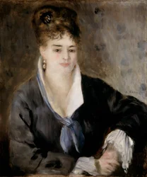 Dame en noir, 1876.