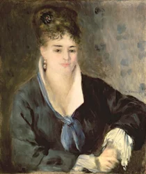 Dame en noir, v. 1876