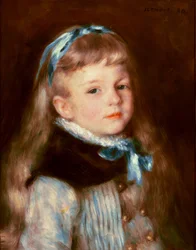Mademoiselle Grimprel au ruban bleu