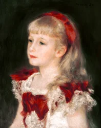 Mademoiselle Grimprel au ruban rouge