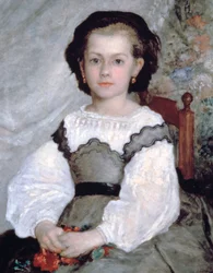 Mademoiselle Romaine Lacaux, (détail), 1864