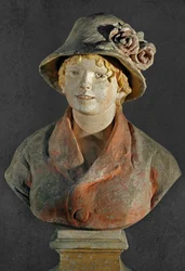 Mme Renoir (terre cuite polichrome)
