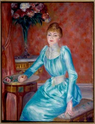 Portrait de Madame de Bonnieres. Henriette de Bonnieres, épouse du romancier et critique du Figaro Robert de Bonnieres