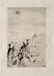 Sur la plage, à Berneval