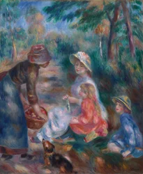 Le vendeur de pommes, vers 1890