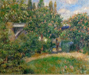 Le pont ferroviaire de Chato (peinture sur toile)