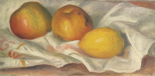 Deux pommes et un citron