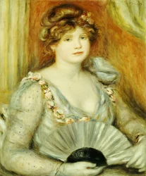 Femme avec un éventail