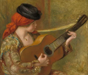 Jeune femme espagnole avec une guitare, 1898