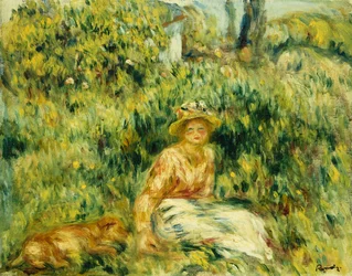 Jeune Femme dans un Jardin, vers 1916