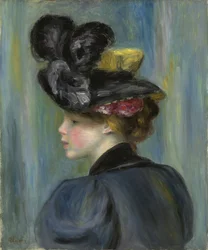 Jeune Femme au Chapeau Noir, 1895