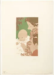 Andrée Terasse avec son fils Jean et son frère Pierre Bonnard (Scène de famille)