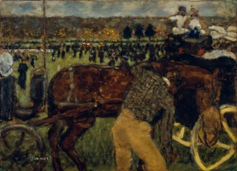 Au Champ de Courses ou Courses à Longchamp