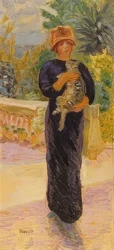 Dame avec chat