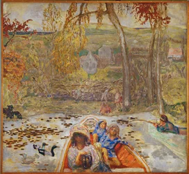 En barque (painting on canvas)
