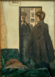 Femme devant le miroir