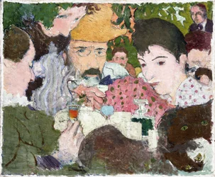 Dégustation au jardin, vers 1891