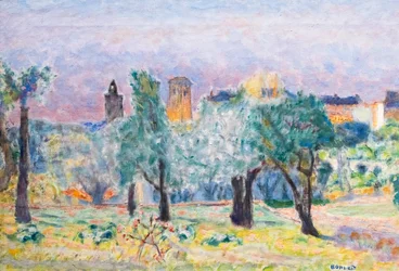 Paysage du Cannet, vers 1922 (huile sur toile)