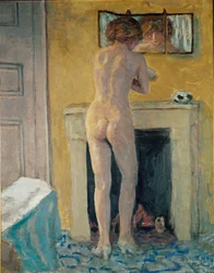 Nu Devant la Cheminee (oil on canvas)