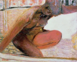 Nu accroupi dans le bain, 1940