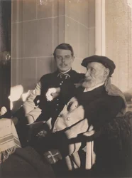 Pierre-Auguste et Jean Renoir, vers 1916
