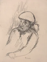 Portrait de Renoir, vers 1916 (eau-forte)