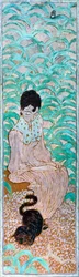 Femme assise avec un chat, 1891