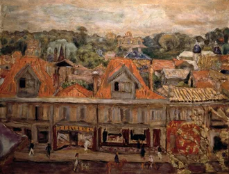 Rue à Arcachon. 1930