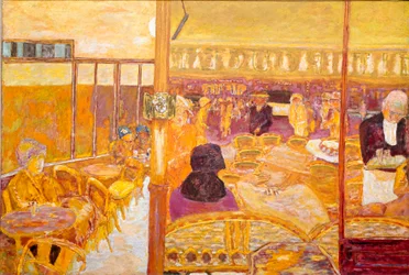 La porte-fenêtre Terrasse et salle de café