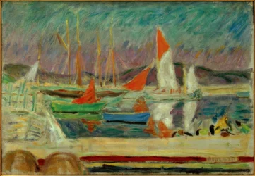 Voiliers dans le port de Saint-Tropez