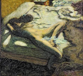 Femme allongée sur un lit, ou La femme indolente