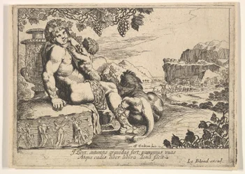 Bacchus, Satyre et Lion, 1610-42