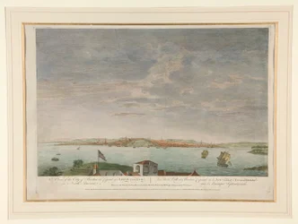 Vue de la ville de Boston, capitale de la Nouvelle-Angleterre, en Amérique du Nord