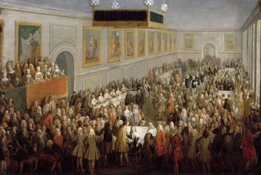 Festin donné après le couronnement de Louis XV au Palais archiépiscopal de Reims, 25 octobre 17