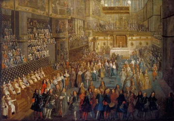 Le sacre de Louis XV dans la cathédrale de Reims, 25 octobre 1722