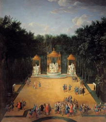 Vue du bosquet des Bains d