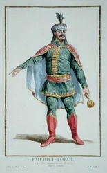 Emeric Thököly, chef des mécontents de Hongrie, tiré du «Recueil des Estampes, représentant les Rangs et les Dignités, suivant le Costume de toutes les Nations existantes», publié en 1780