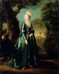 Dame dans un jardin Portrait de la grande-duchesse Natalia, vers 1773-1776