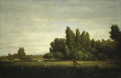 Un pré bordé d