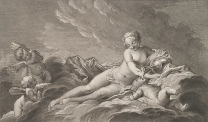 Vénus donnant du nectar à Cupidon, 18ème siècle