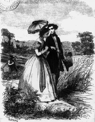 Felix de Vandenesse et Madame de Mortsauf, illustration pour « Le Lys dans la Vallée » d