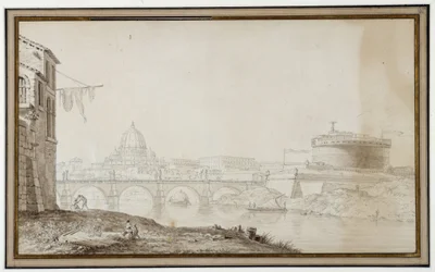 Vue du Château Saint-Ange à Rome au XVIIe siècle